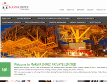 Tablet Screenshot of marwaimpex.com